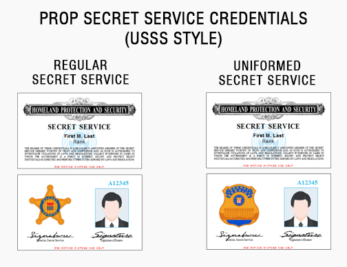 Prop Marshals Service credentials (USMS style)