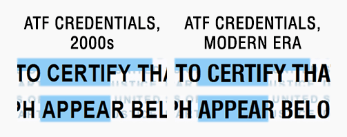 JoySinger's IDs - ATF credentials, modern era
