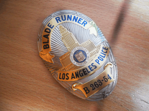 Rick Deckard old LAPD badge