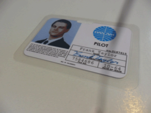 Frank Abagnale fake PanAm pilot ID card