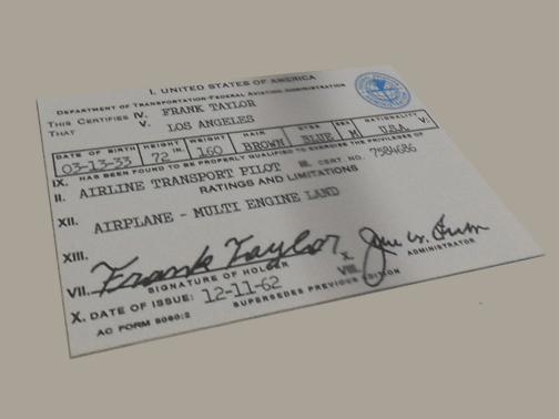 Frank Abagnale fake FAA pilot license