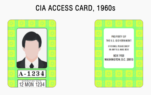 CIA id card credentials badge