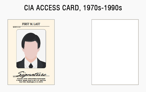 CIA id card credentials badge