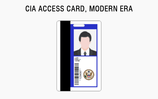 CIA id card credentials badge