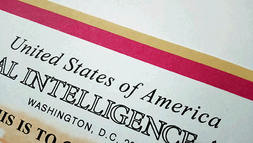 CIA id card credentials badge