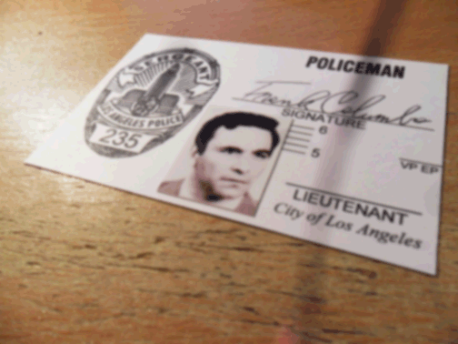 Series 1 Columbo LAPD ID card