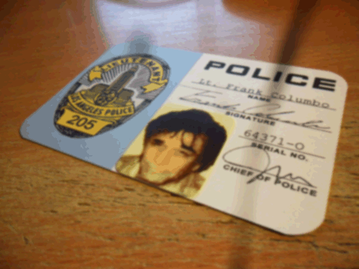Series 2 Columbo LAPD ID card