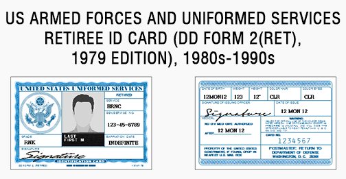 US military ID card, army, air force, marines, coast guard, navy, vietnam, korea, gulf war