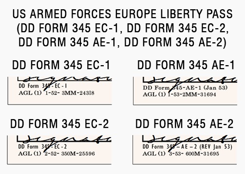 military liberty pass europe dd345