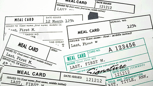 meal card dd714