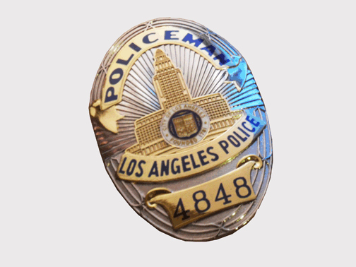 Bill Gannon LAPD badge