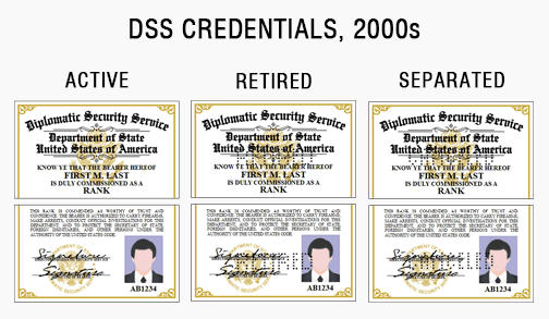 DSS id card badge credentials