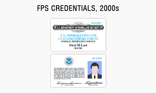 FPS credentials id card badge