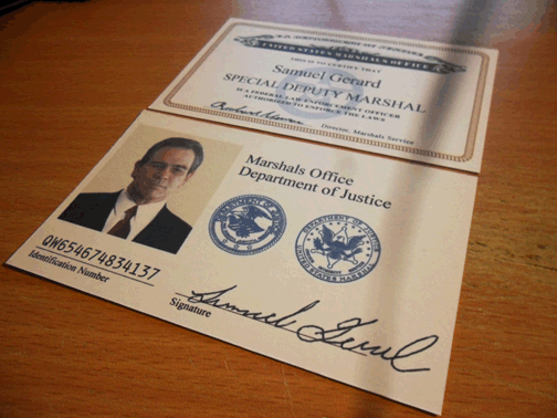 Samuel Gerard USMS credentials