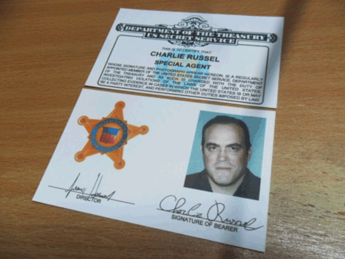 Charlie Russel USSS credentials