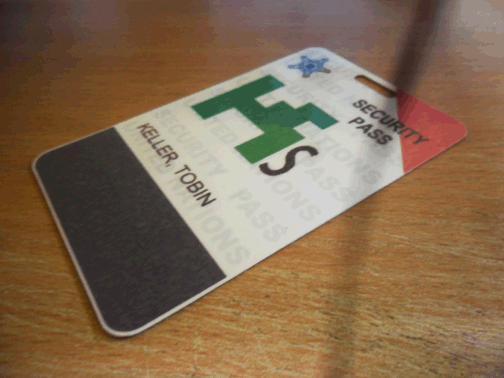 Tobin Keller USSS ID card for UN headquarters