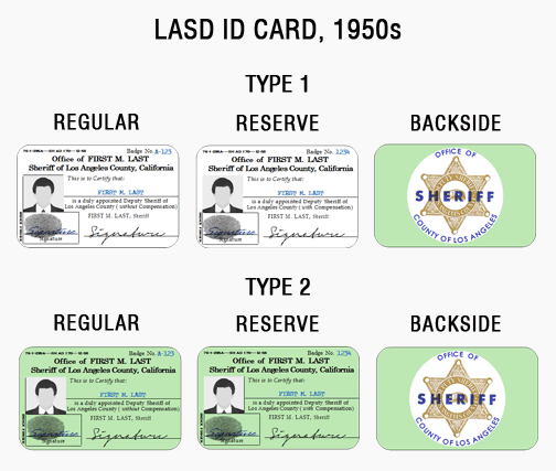 los angeles sheriff deputy auxiliary retired ID card