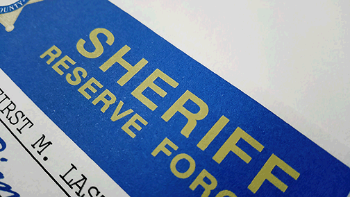 los angeles sheriff deputy auxiliary retired ID card