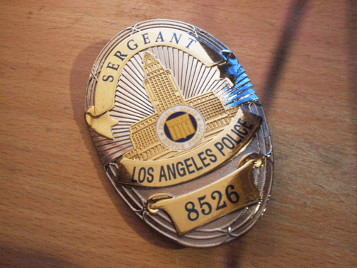 Martin Riggs LAPD badge