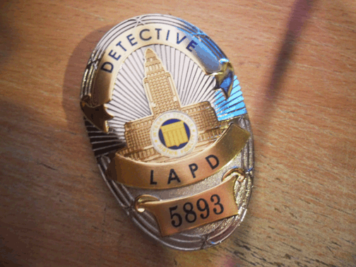Martin Riggs LAPD badge