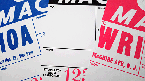 MAC baggage identification tag / baggage check