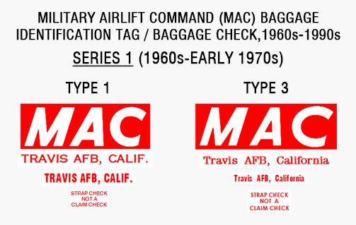 MAC baggage identification tag / baggage check