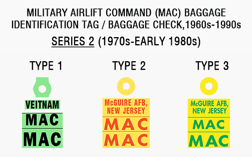 MAC baggage identification tag / baggage check