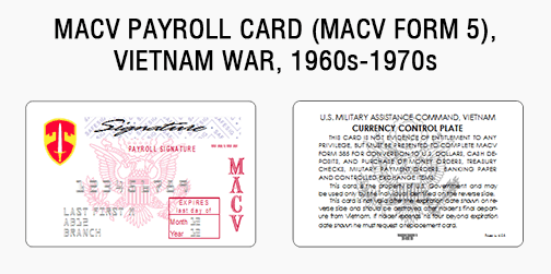 MACV payroll card