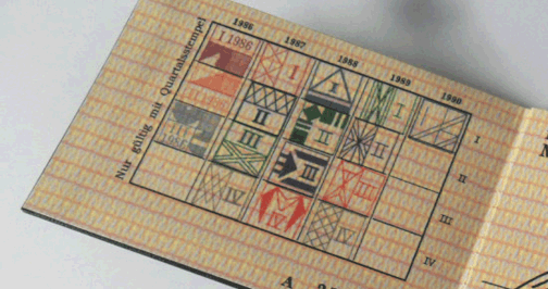 MfS STASI ID card, 1986 Edition, validation stamps