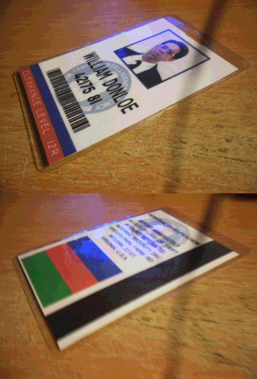 William Donloe CIA ID card