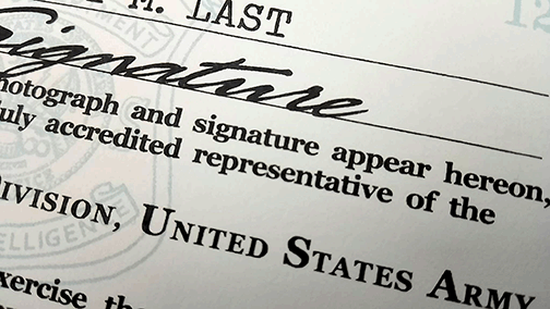 MID credentials id card badge