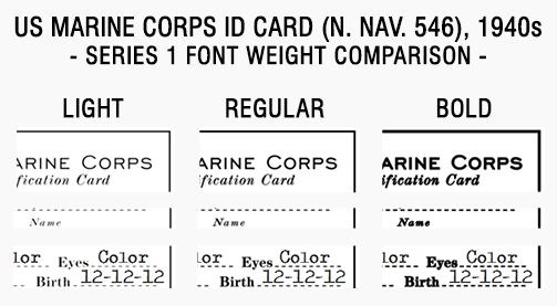 ww2 us marines id card