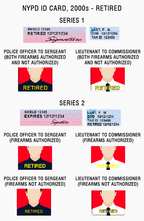 new york police ID card