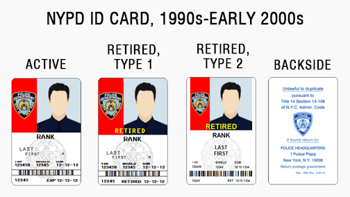 JoySinger's IDs NYPD ID card, 1990searly 2000s