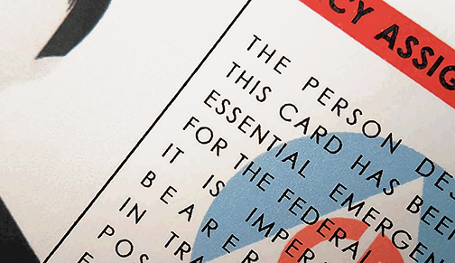 OCD id card credentials badge