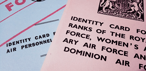 raf id card raf1250f raf1250r foreign waaf dominion air forces