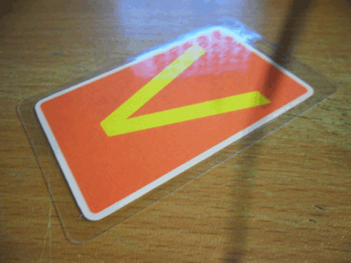 CIA headquarters visitor card