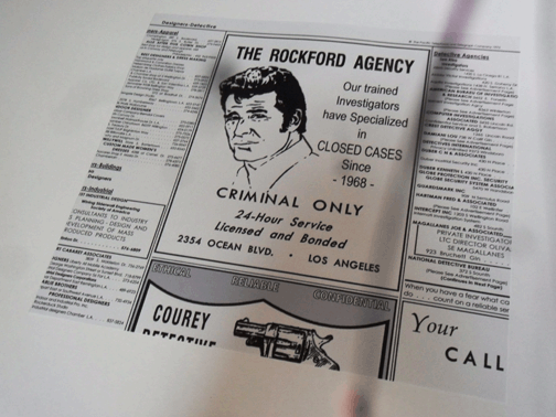 Rockford Agency's advertisement in phone book page