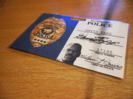 David Tapp police ID card