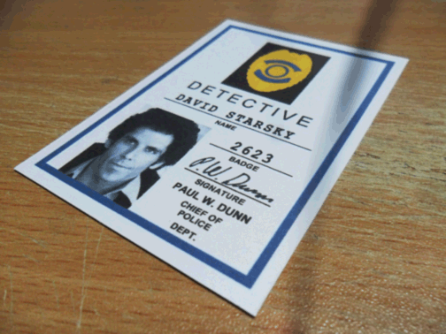 David Starsky police ID card