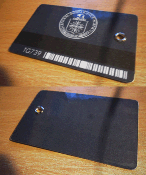 TG739 CIA blue card