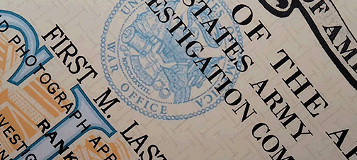 us army CID credentials id card badge