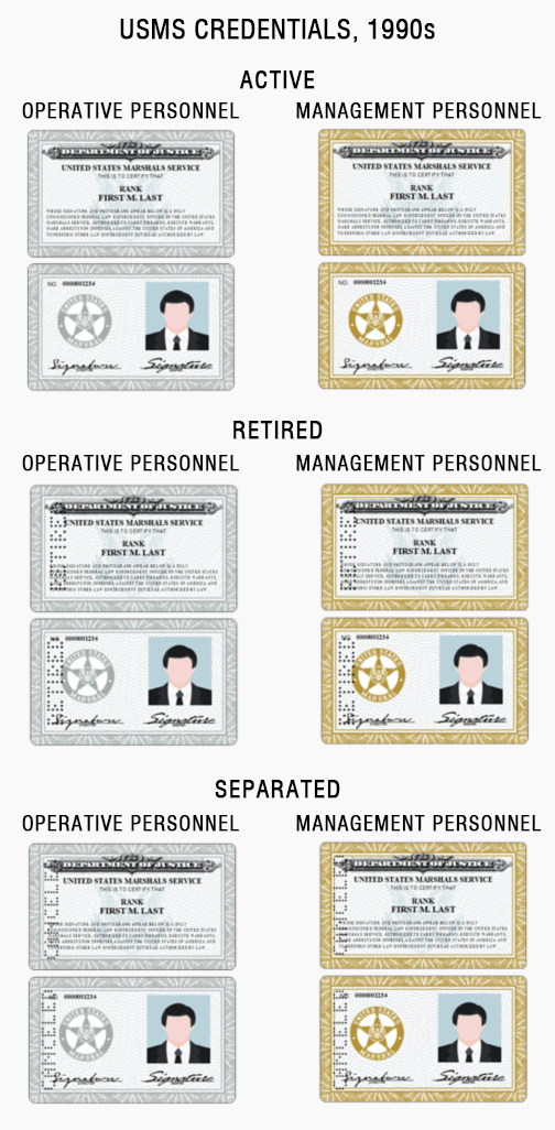 us marshals credentials id card badge