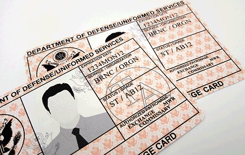 US military ID card, army, air force, marines, coast guard, navy, iraq, afghanistan war