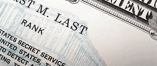 secret service credentials id card badge