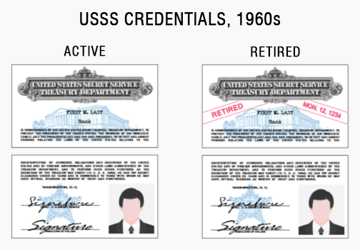 USSS credentials id card badge
