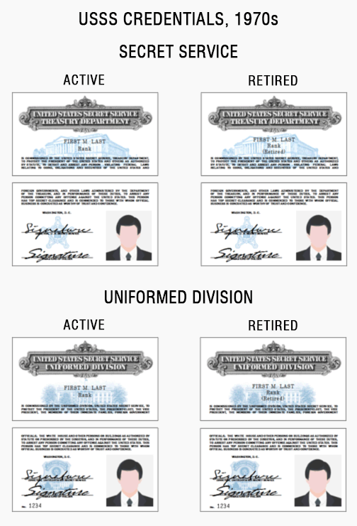 USSS credentials id card badge