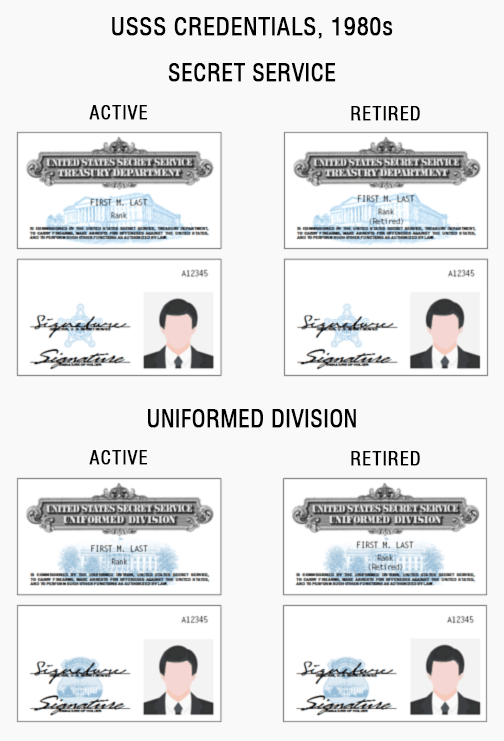 USSS credentials id card badge